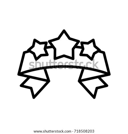 Premium award icon or logo in line style. High quality sign and symbol on a white background. Vector outline pictogram for infographic, web design and app development.