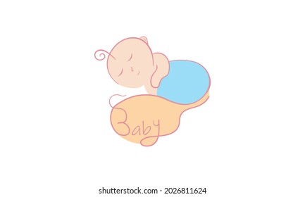 Premium baby children logo design