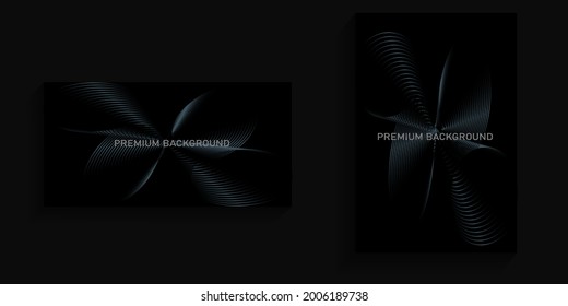 premium background with abstract blue lines for cover, banner, poster, billboard