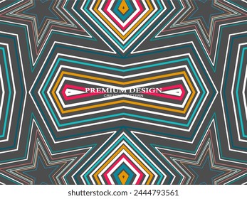 Fondo de Premium con Abstractas patrón de líneas de colores. Arte geométrico digital. Fondo de pantalla de rayas de colores retro.	