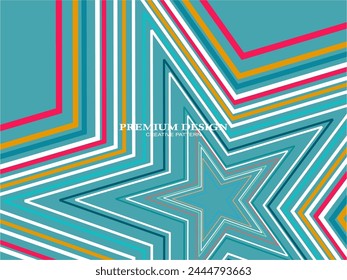 Fondo de Premium con Abstractas patrón de líneas de colores. Arte geométrico digital. Fondo de pantalla de rayas de colores retro.	