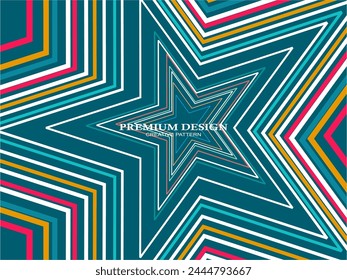 Fondo de Premium con Abstractas patrón de líneas de colores. Arte geométrico digital. Fondo de pantalla de rayas de colores retro.	
