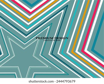 Fondo de Premium con Abstractas patrón de líneas de colores. Arte geométrico digital. Fondo de pantalla de rayas de colores retro.	