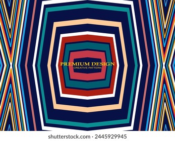 Fondo de Premium con Abstractas patrón de líneas de colores. Arte geométrico digital. Fondo de pantalla de rayas de colores retro.	
