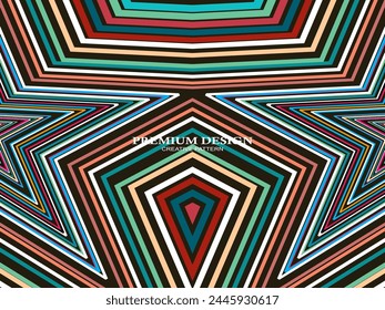 Fondo de Premium con Abstractas patrón de líneas de colores. Arte geométrico digital. Fondo de pantalla de rayas de colores retro.