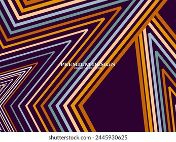 Fondo de Premium con Abstractas patrón de líneas de colores. Arte geométrico digital. Fondo de pantalla de rayas de colores retro.