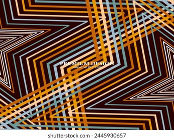 Fondo de Premium con Abstractas patrón de líneas de colores. Arte geométrico digital. Fondo de pantalla de rayas de colores retro.