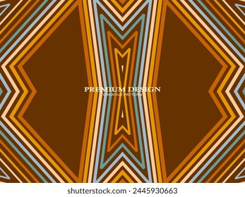 Premium Background with Abstract Colorful Lines pattern. Geometric Digital Art. Retro colorful striped wallpaper.