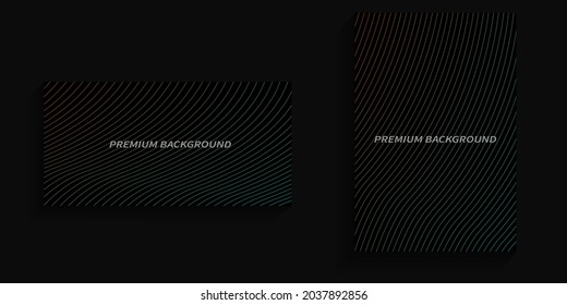 premium background with abstract gradient lines for cover, poster, banner, billboard