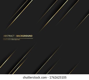 Fondo premium. Resumen del patrón de lujo. Fondo de rayas de brillo dorado. Textura abstracta de la línea dorada. ilustración vectorial de patrón.