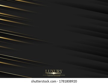 Premium background. Abstract luxury pattern. Gold stripe. Vector illustration.