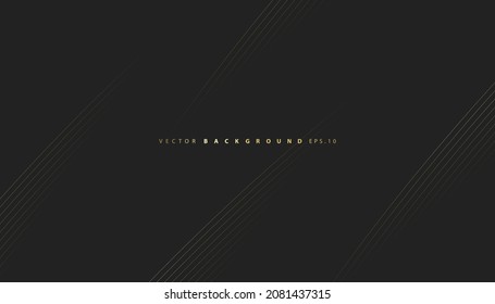 Fondo premium. Resumen del patrón de lujo. Fondo de rayas de brillo dorado. Textura abstracta de la línea dorada. ilustración vectorial