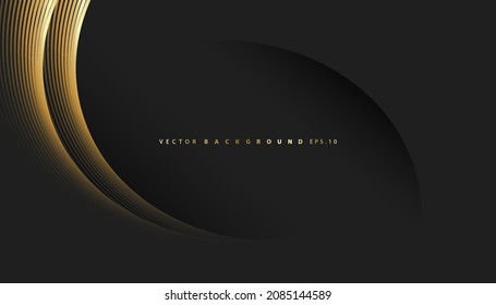 Premium background. Abstract luxury pattern. Gold wave glitter stripes background. Abstract gold line texture. vector illustration