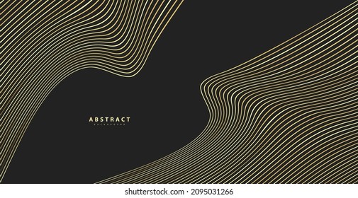 Premium background. Abstract luxury pattern. Gold glitter stripes background. Abstract gold line texture. vector illustration