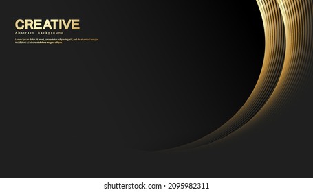 Premium background. Abstract luxury pattern. Gold wave glitter stripes background. Abstract gold line texture. vector illustration