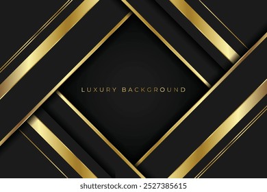 Premium background. Abstract luxury pattern. Golden stripes background. Abstract gold line texture. Black pattern vector illustration. stock illustration