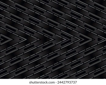 Premium background with abstract pattern. Modern steel and black carbon fiber background. light and shadow.