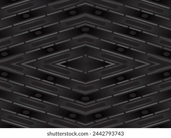 Arrière-plan Premium avec motif abstrait. Arrière-plan acier moderne et fibre de carbone noir. lumière et ombre.