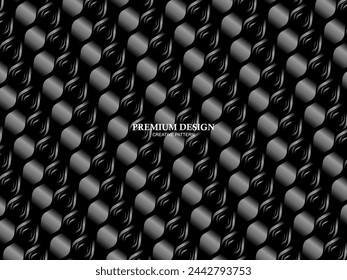 Arrière-plan Premium avec motif abstrait. Arrière-plan acier moderne et fibre de carbone noir. lumière et ombre.