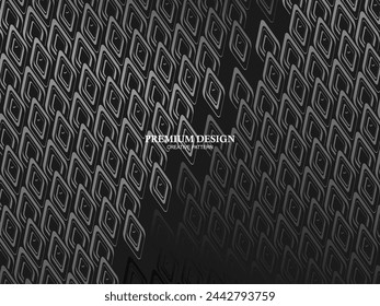 Arrière-plan Premium avec motif abstrait. Arrière-plan acier moderne et fibre de carbone noir. lumière et ombre.