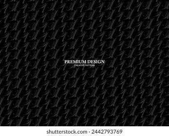 Arrière-plan Premium avec motif abstrait. Arrière-plan acier moderne et fibre de carbone noir. lumière et ombre.