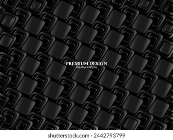 Arrière-plan Premium avec motif abstrait. Arrière-plan acier moderne et fibre de carbone noir. lumière et ombre.