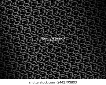 Arrière-plan Premium avec motif abstrait. Arrière-plan acier moderne et fibre de carbone noir. lumière et ombre.