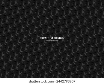Arrière-plan Premium avec motif abstrait. Arrière-plan acier moderne et fibre de carbone noir. lumière et ombre.