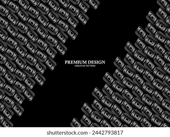Arrière-plan Premium avec motif abstrait. Arrière-plan acier moderne et fibre de carbone noir. lumière et ombre.
