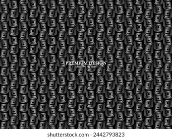 Arrière-plan Premium avec motif abstrait. Arrière-plan acier moderne et fibre de carbone noir. lumière et ombre.
