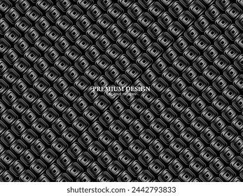 Arrière-plan Premium avec motif abstrait. Arrière-plan acier moderne et fibre de carbone noir. lumière et ombre.