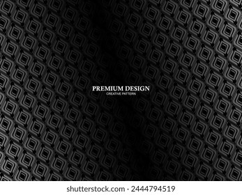 Arrière-plan Premium avec motif abstrait. Arrière-plan acier moderne et fibre de carbone noir. lumière et ombre.