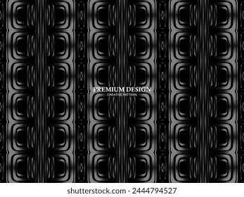 Arrière-plan Premium avec motif abstrait. Arrière-plan acier moderne et fibre de carbone noir. lumière et ombre.