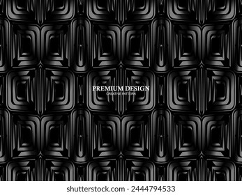 Arrière-plan Premium avec motif abstrait. Arrière-plan acier moderne et fibre de carbone noir. lumière et ombre.
