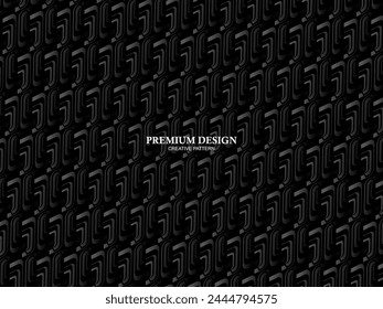 Arrière-plan Premium avec motif abstrait. Arrière-plan acier moderne et fibre de carbone noir. lumière et ombre.