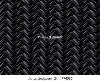 Premium background with abstract pattern. Modern steel and black carbon fiber background. light and shadow.