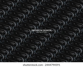 Arrière-plan Premium avec motif abstrait. Arrière-plan acier moderne et fibre de carbone noir. lumière et ombre.