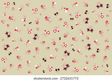 Premium background of Baba Marta festivities in Bulgaria