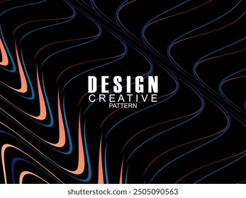 Premium background design with black waving motif. Vector horizontal template, for digital luxury business banner, contemporary formal invitation, luxury voucher, gift certificate, etc.