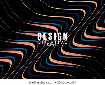 Premium background design with black waving motif. Vector horizontal template, for digital luxury business banner, contemporary formal invitation, luxury voucher, gift certificate, etc.