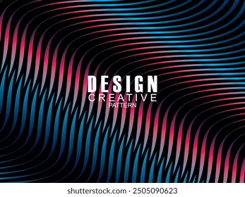 Diseño de fondo de Premium con motivo ondulado negro. Plantilla Horizontal de Vector, para el Anuncio de negocios de lujo digital, invitación formal contemporánea, cupón de lujo, certificado de regalo, etc.