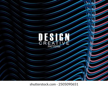 Premium background design with black waving motif. Vector horizontal template, for digital luxury business banner, contemporary formal invitation, luxury voucher, gift certificate, etc.