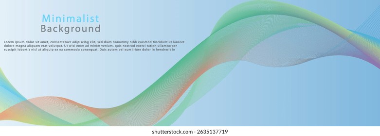 Premium background design with blue line pattern in luxurious pastel colors. Abstract horizontal vector template for business banners, formal backgrounds, prestigious vouchers, luxury invitations