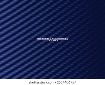 Premium background design with blue lines pattern. Vector horizontal template for digital luxury business banner, contemporary formal invitation, luxury voucher, prestigious gift certificate, etc.