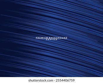 Premium background design with blue lines pattern. Vector horizontal template for digital luxury business banner, contemporary formal invitation, luxury voucher, prestigious gift certificate, etc.