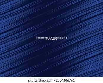 Premium background design with blue lines pattern. Vector horizontal template for digital luxury business banner, contemporary formal invitation, luxury voucher, prestigious gift certificate, etc.