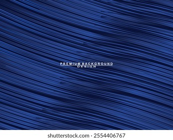 Premium background design with blue lines pattern. Vector horizontal template for digital luxury business banner, contemporary formal invitation, luxury voucher, prestigious gift certificate, etc.