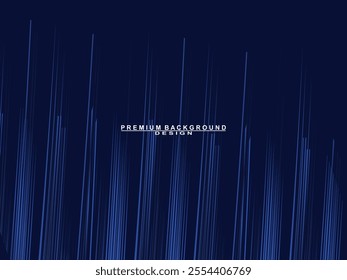 Premium background design with blue lines pattern. Vector horizontal template for digital luxury business banner, contemporary formal invitation, luxury voucher, prestigious gift certificate, etc.