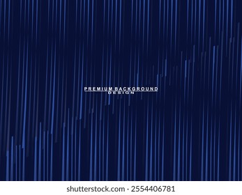 Premium background design with blue lines pattern. Vector horizontal template for digital luxury business banner, contemporary formal invitation, luxury voucher, prestigious gift certificate, etc.