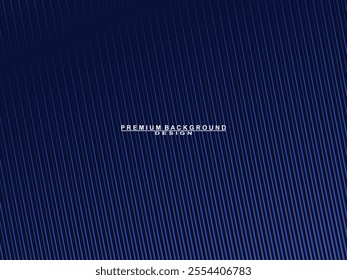 Premium background design with blue lines pattern. Vector horizontal template for digital luxury business banner, contemporary formal invitation, luxury voucher, prestigious gift certificate, etc.